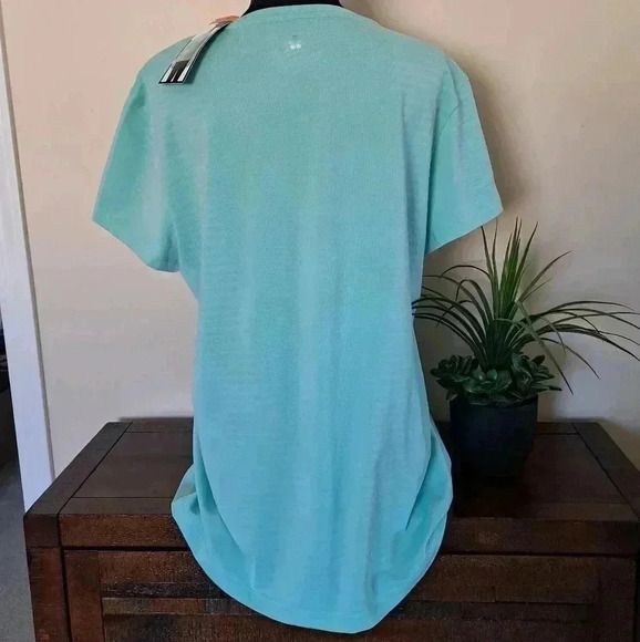 ❤️ New! Tuff Athletics Active Top XXL Soft Green Seamless Stretch T-shirt - Picture 6 of 12